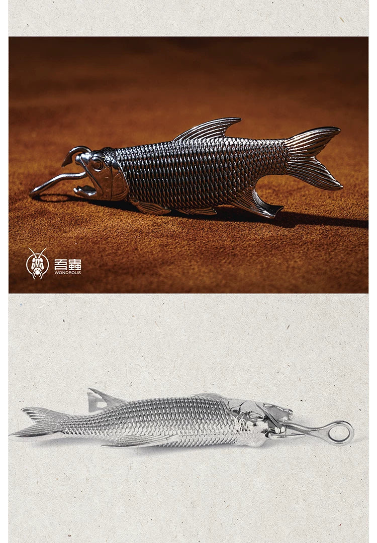 Fish pendant side profile