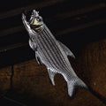 Stainless steel Makou fish bottle opener pendant