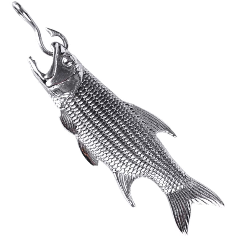 Fish pendant on a white background